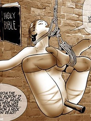 Cartoon bdsm pics of poor chicks in sexy stockings gets their love holes fucked while being whipped.