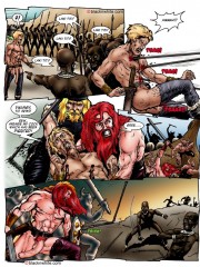 Red toon viking with long schlong bangs hard black chicks