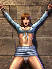 Innocent girl tied to a wall and want to fuck