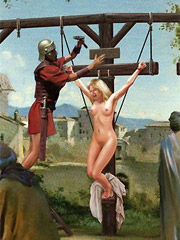 Cahined rome slaves humiliated in the basements!