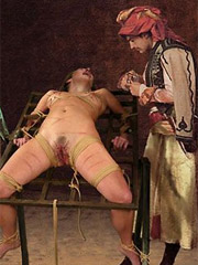 Western slave girls violated by cruel slave trainers!
