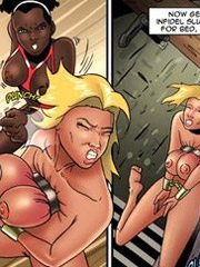 Enslaved blonde beautie forced to show her sucking and fucking skills. tags: bdsm art, titty fuck, shaved pussy, tits.