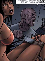 The negro in love with a girl in the chest and never let it not