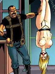Blonde slave cutie tried to ecape but was caught and humiliated as rag doll.